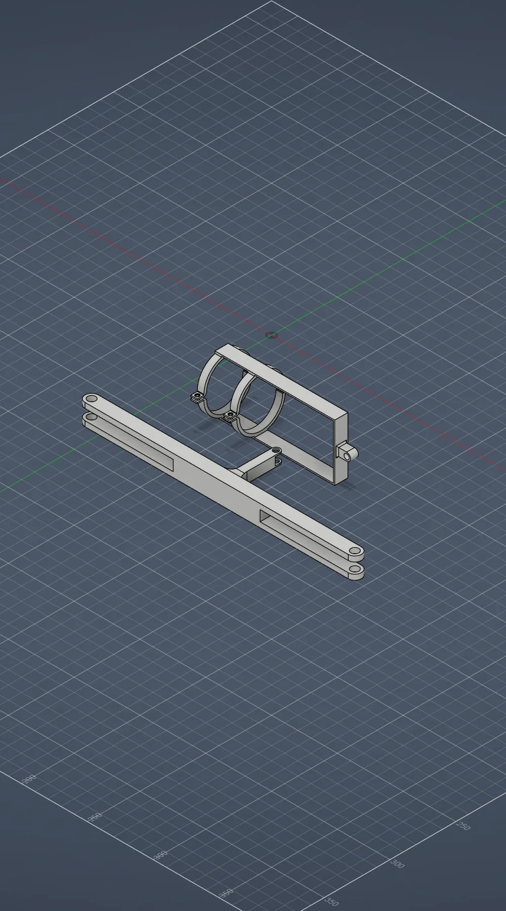 Drone flashlight bracket, segmented